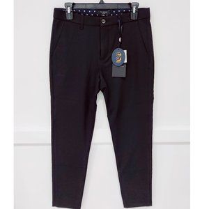 NWT Ted Baker SPECK Semi Plain Trouser Dress Pant Dk Red Size 30W 32L $175 N143